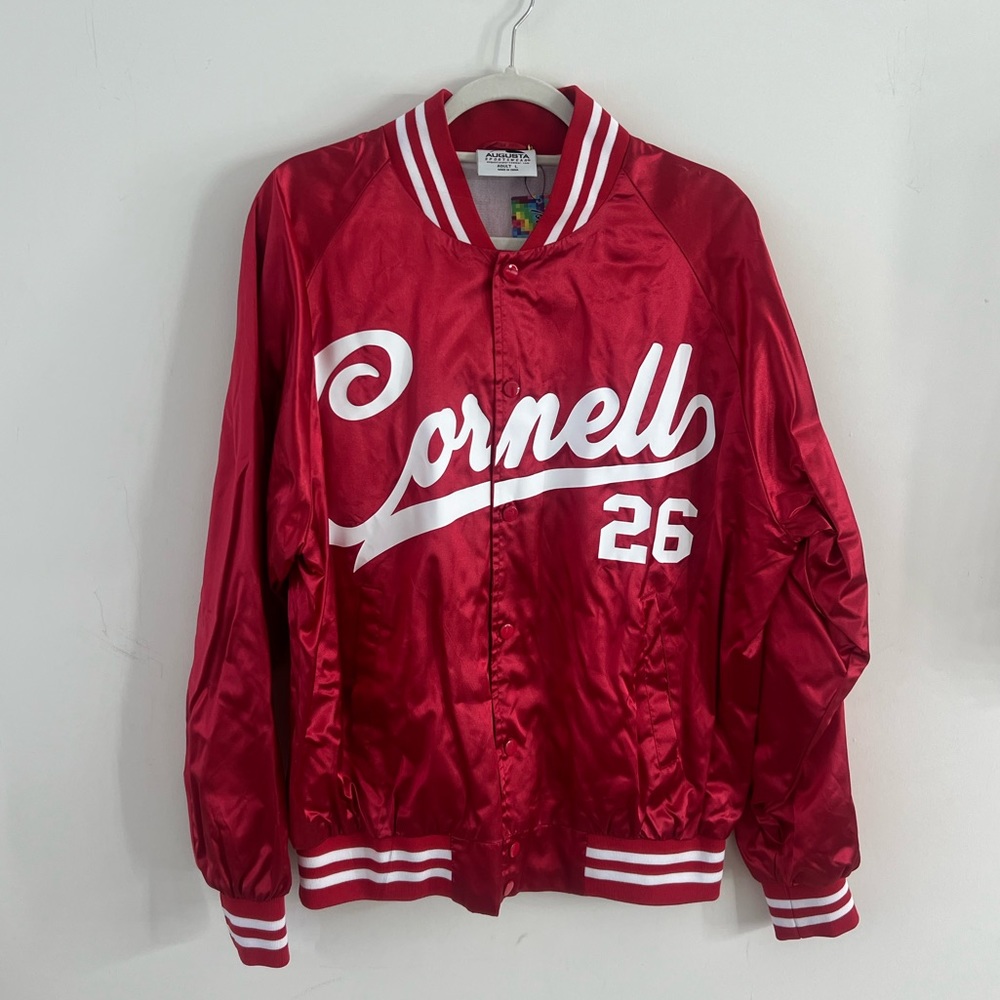 Cornell University Satin Varsity Letterman Jacket